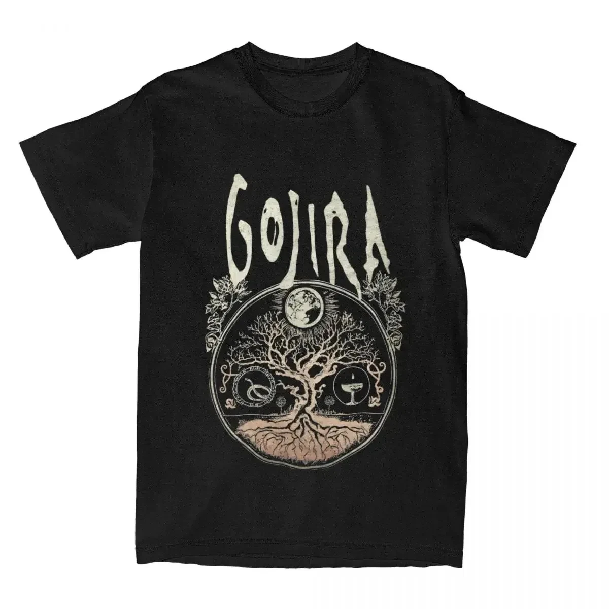 Rock Metal Band Gojiras Men Women's T Shirts Merch Vintage Tees T-Shirt Cotton Summer Clothing T-Shirt Cotton Summer Clothing