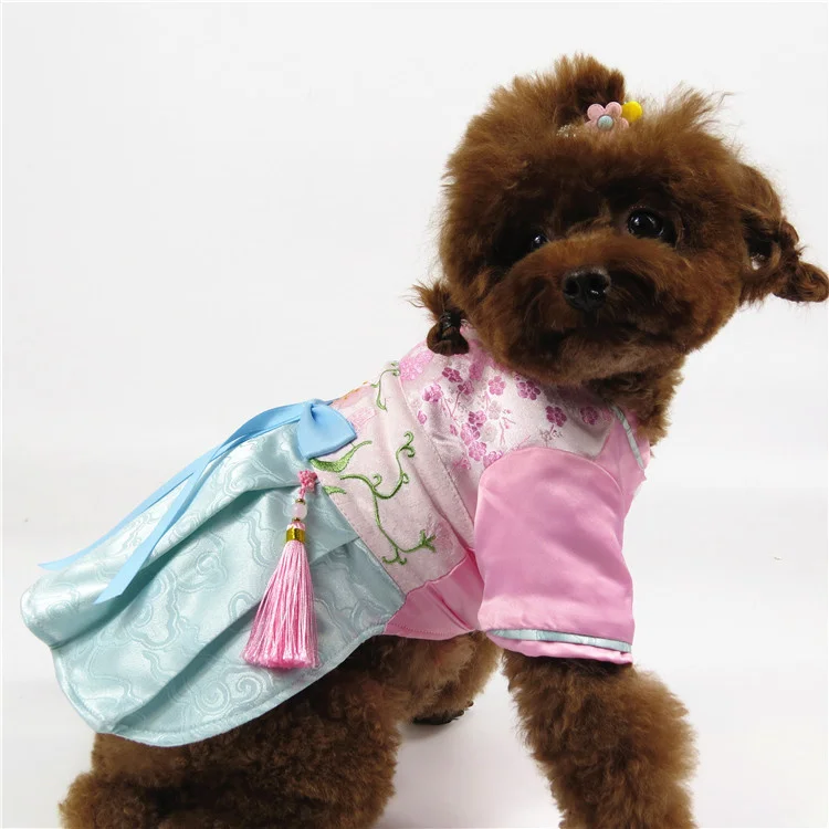 2023 New Pet Dog Cat Hanfu Tang Dress gonna Ru gonna cani abito antico primavera estate autunno inverno animali domestici vestito da principessa