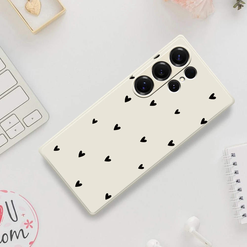 

Чехол для телефона Love Pattern для Samsung Galaxy S25 S24 S23 S22 S21 S20 Ultra Plus S10 Plus S24FE S23FE S22FE S21FE S20FE Soft Cover