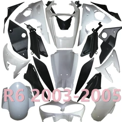 For Yamaha YZF R6 YZF 600 2003 2004 2005 Bodywork Fairing Unpainted Components Injection Molding ABS Cowl Body Plastic parts