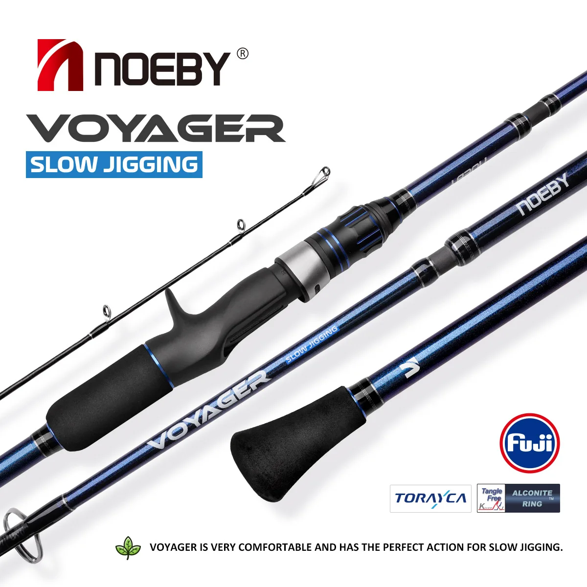 

Noeby VOYAGER Slow Jigging Rod Fuji 6'0" 6'5" 1.83m 1.96m Spinning Casting M ML Max Drag 20kg Lure Weight 30-350g Fishing Rod