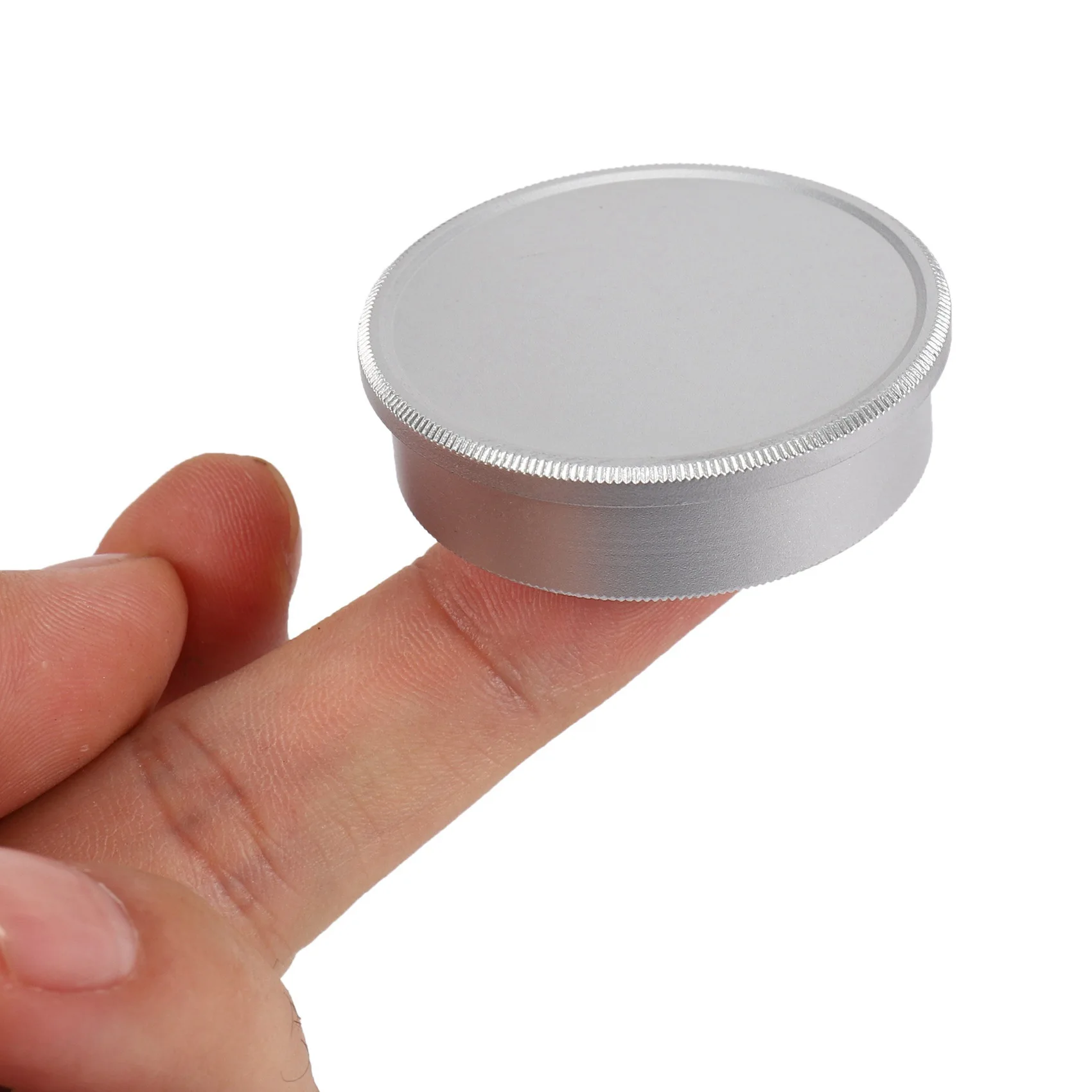 FULL-2X غطاء جسم معدني وغطاء خلفي للعدسة لـ M39 Ltm Lsm Leica برغي جبل 39S (فضي)