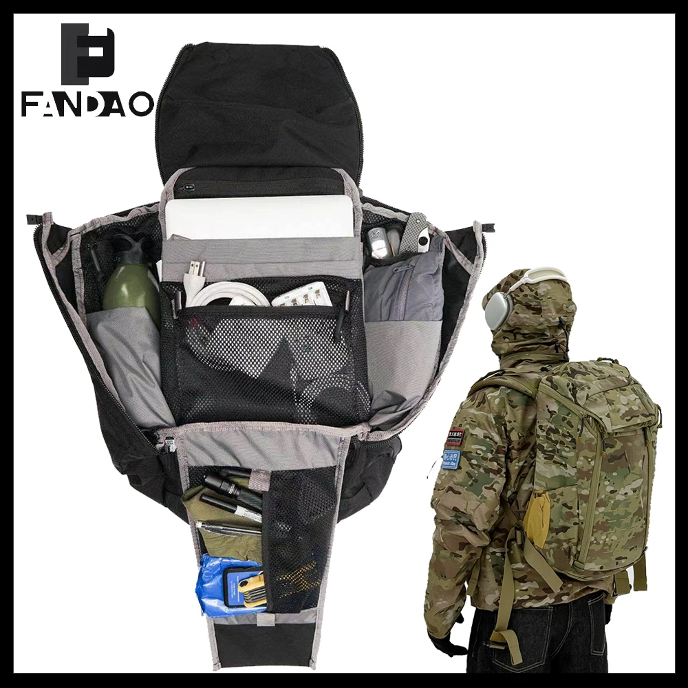 

Tactical 25L Backpack Large Capacity Camouflage Multifunctional Waterproof Assault Pack for Outdoor Mountaineering Hiking Travel