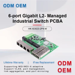 S Netwerkbeheer 2G4E SFP Gigabit L2 Beheer Industriële schakelaar PCBA Ethernet-schakelaar