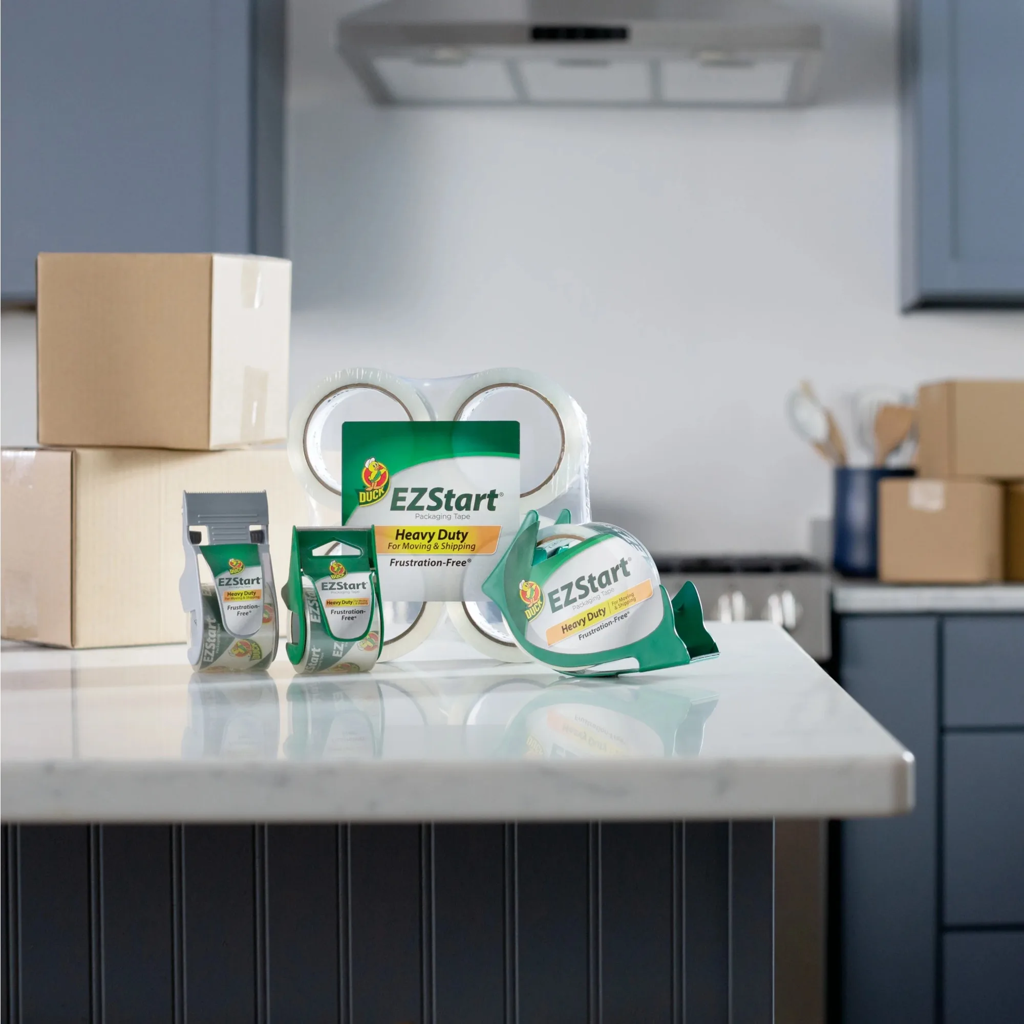 투명 포장 테이프, 1.88인치 x 55야드, 8롤