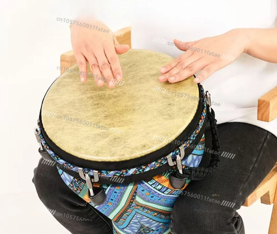 

12-Inch Drum Mechanically Tuned Tambourine, Convenient for Performance and Teaching To Play Portable Tambourine