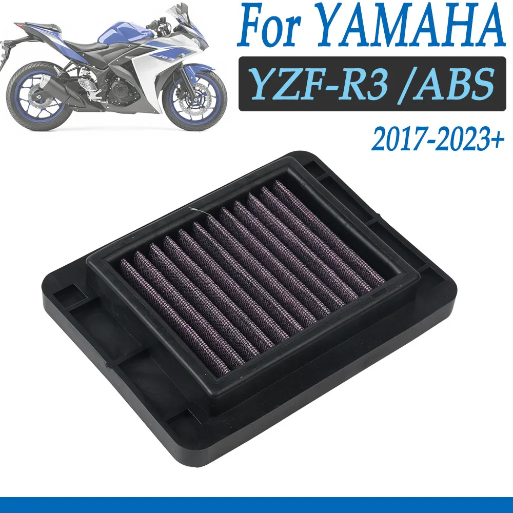 

Motorcycle Air Filter Cleaner for YAMAHA YZF-R3 YZF R3 ABS 2023 2022 2021 2020 2019 2018 2017