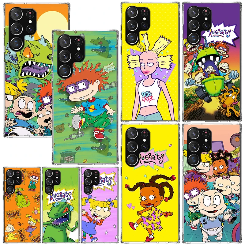 Cartoon R-Rugrat Phone Case For Samsung Galaxy S24 S23 S22 S21 Fe S20 Ultra S10 S9 + S8 Plus S10E Art Fundas Back Cover