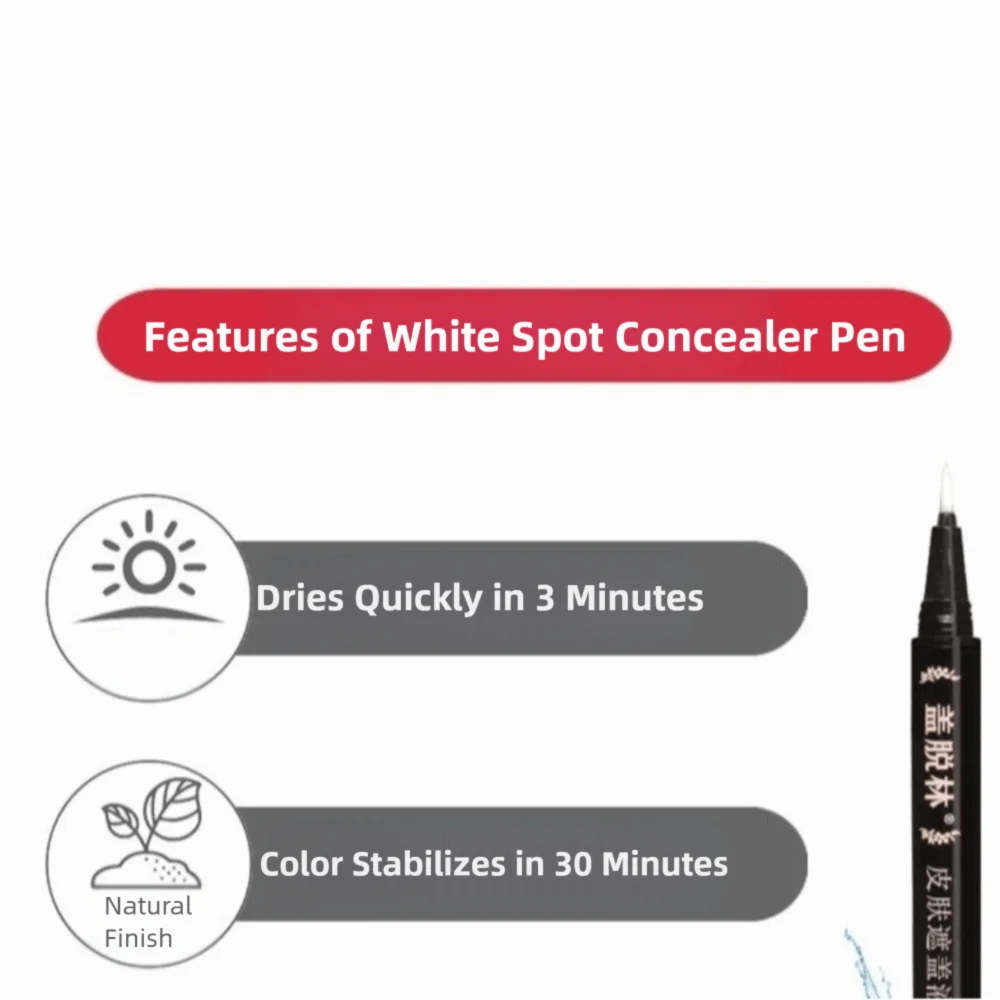 Professional Waterproof Vitiligo Covering Pen Professional Grade Concealer Leukoderma Concealer Skin Cover Pen Face Application