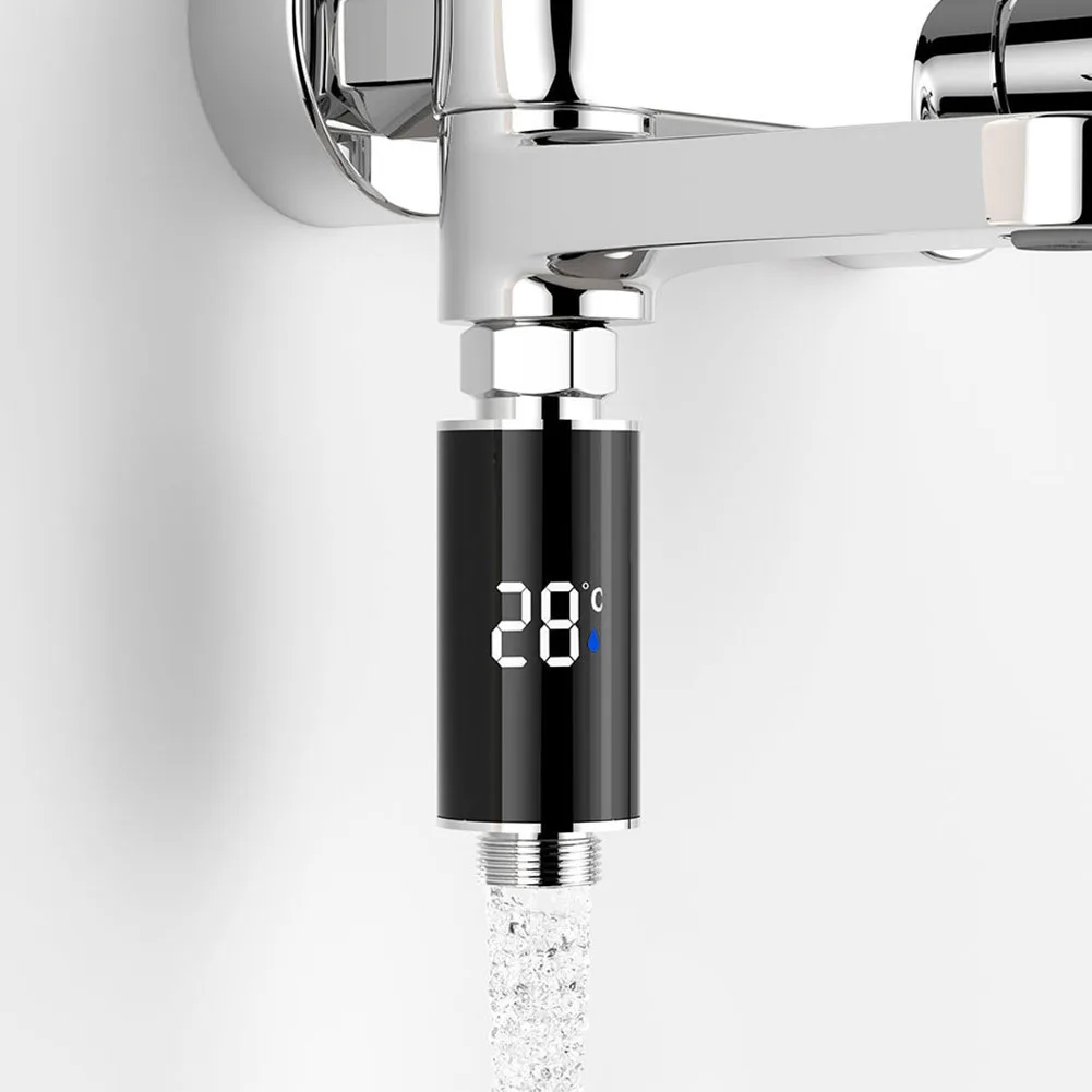 Bathroom LED Display 0℃~99℃ Home Water Shower Water Accurate Temperature Measurement Meter Intelligent Temperature Measurement