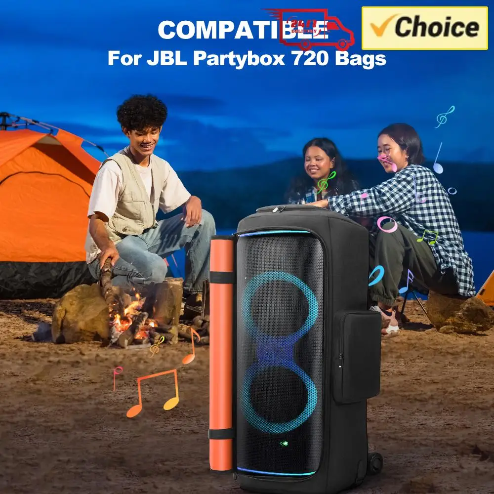 

Пылезащитный чехол для портативного динамика с карманом для микрофона, двухсторонняя сумка для хранения динамика, водонепроницаемые аксессуары для динамиков для JBL Partybox 720