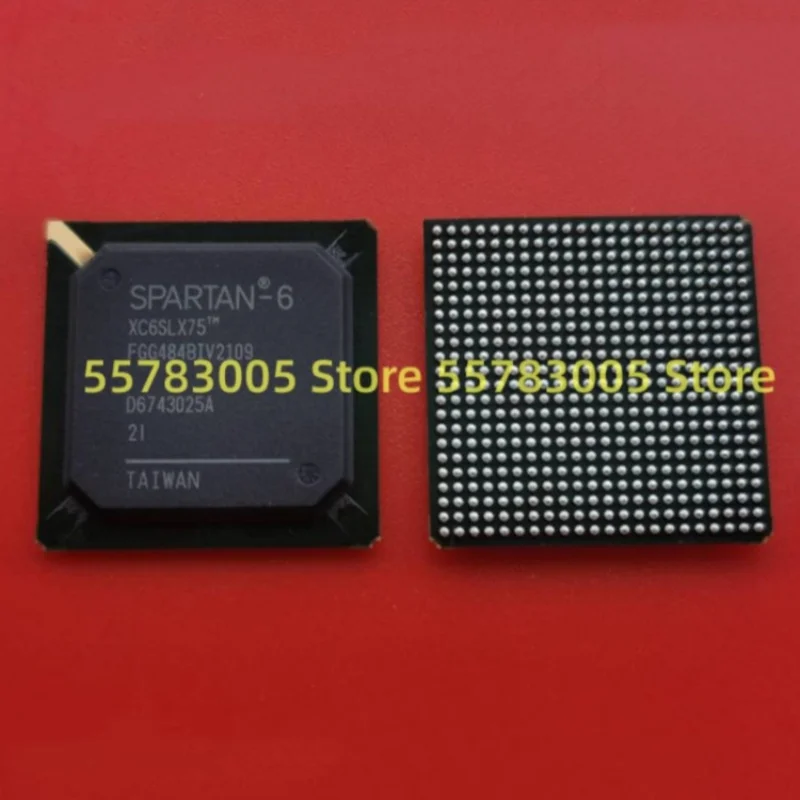 2PCS New XC6SLX75-2FGG484I   XC6SLX75-FGG484  BGA  Programmable main control processor chip IC