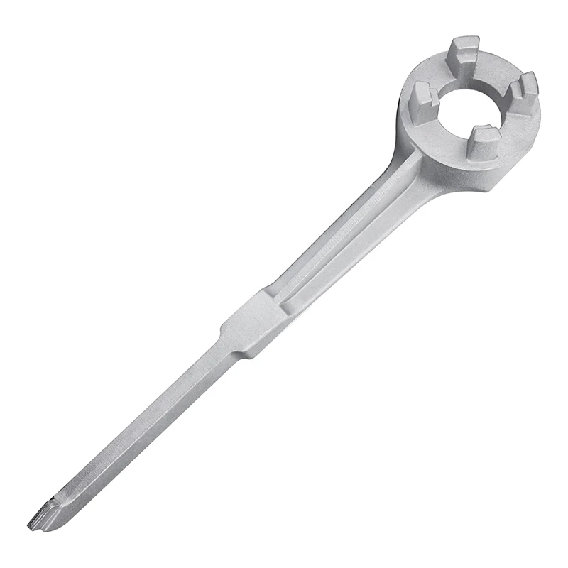 

Bung Wrench, Drum Wrench Aluminum Barrel Opener Tool For 10 15 20 30 50 55 Gallon Barrels, Fits 2 And 3/4 Inch Bung Caps