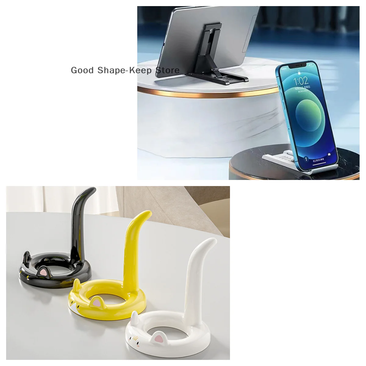 1PC Tragbare Handy Ständer Faltbare Handy Ständer Für Pad Telefon Skalierbare Handy Halter Desktop Halterung