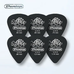 Dunlop Guitar Picks Jazz Black Tortex Plectrum Mediator 0.5/0.6/0.73/0.88/1.0/1.14mm for Bass Acoustic Electric Guitar