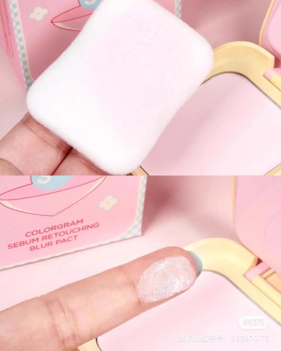 Korean Makeup Colorgram Pink Powder Setting Powder Oil-control Long-lasting Brighten Conceal Pores Rare Beauty Female Cosmetics
