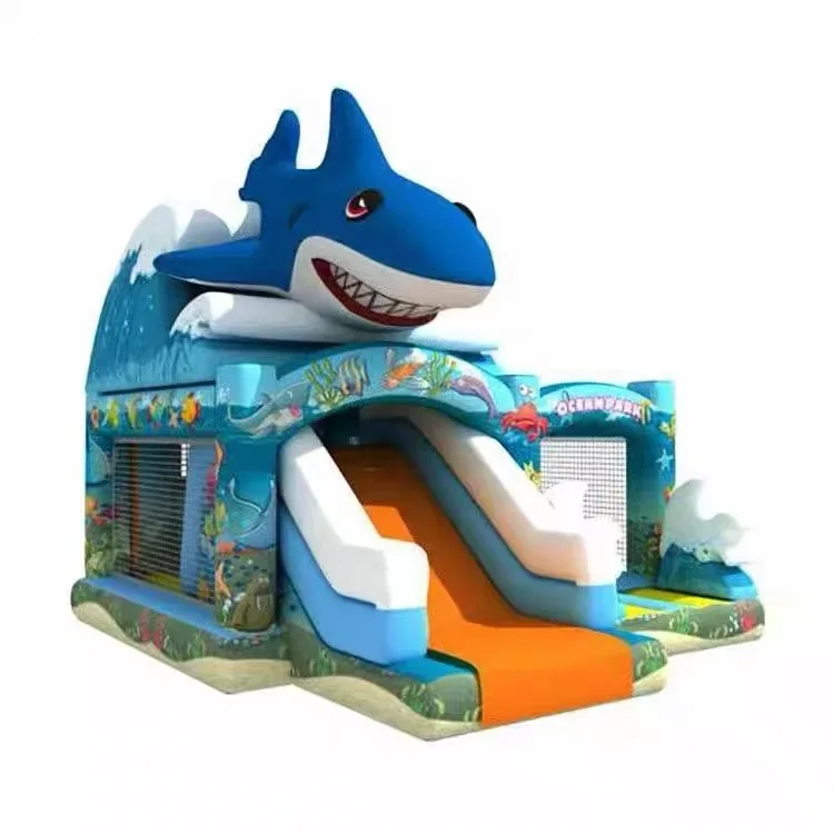 &Inflatable Bouncy Castle for Kids with Medium Slide Impressive Inflatable Playground for Outdoor Fun
