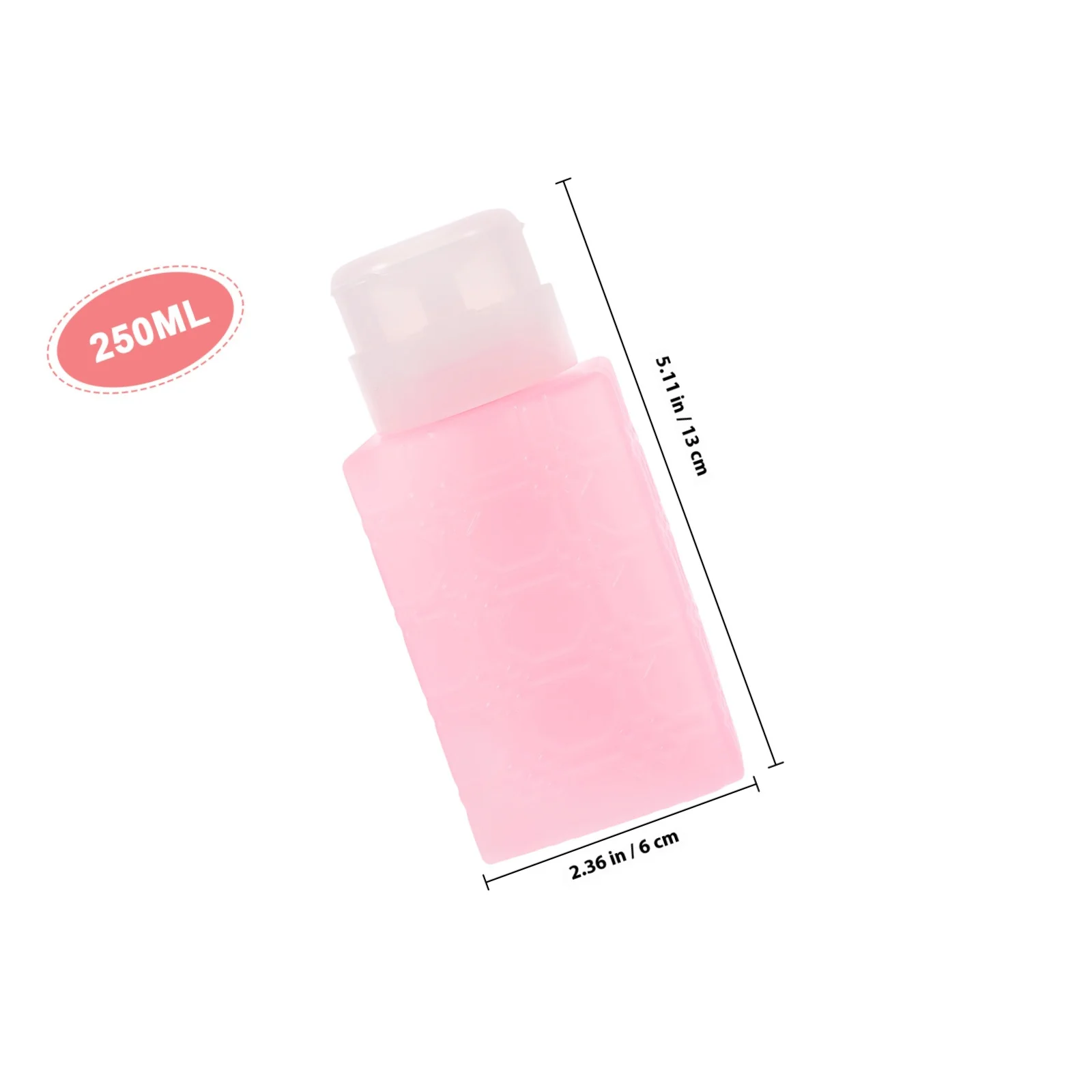 Flacone con pompa portatile riutilizzabile di grande capacità per struccante per dispenser di liquidi da viaggio per dispenser di liquidi per nail art