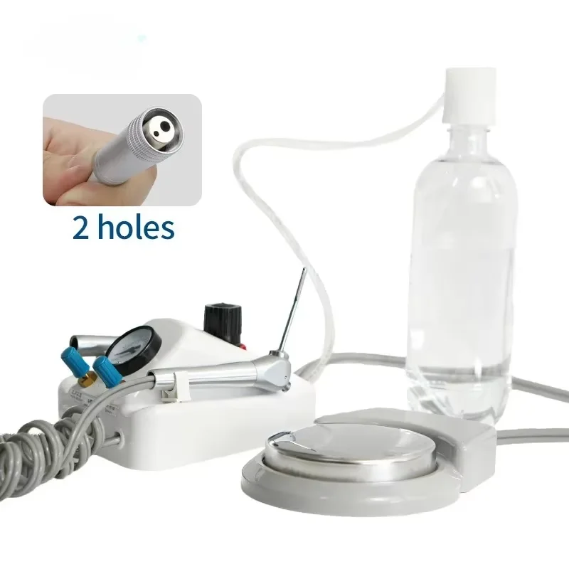 

Dental Mini Portable Handpiece Turbine Unit Metal With With 600ML Botte 3 Way Syringe Dental Lab Equipment Tools Dental