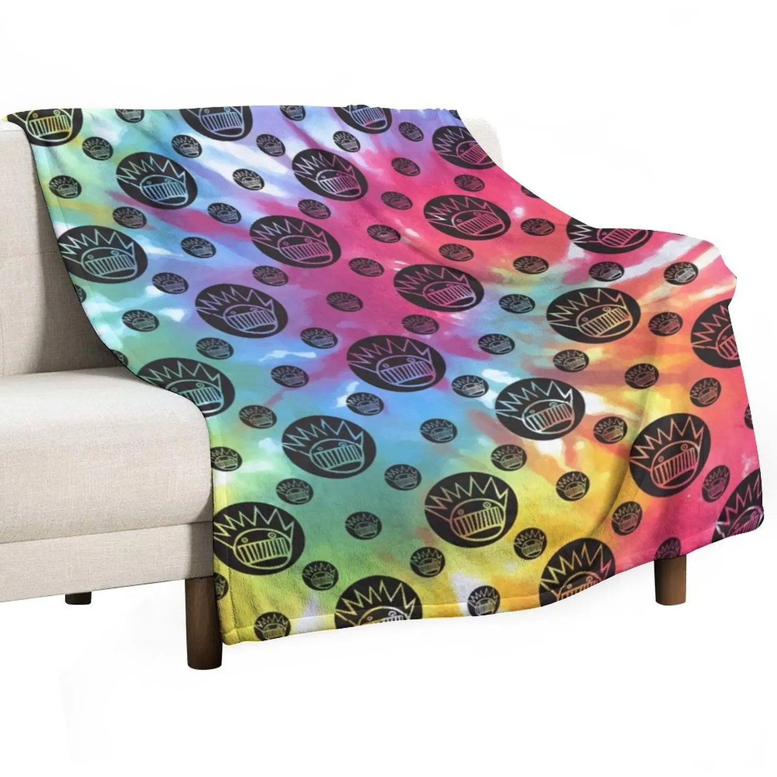 

tie dye boognish Throw Blanket Custom Stuffeds warm winter Thermals For Travel Blankets