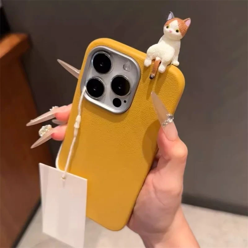 Case For Infinix Hot 30i 40i 50i 40 Play Smart 9 6 8 7 5 Pro Plus Tecno Spark GO 10C 20C Pro Solid Color 3D DIY Doll Cat Cover