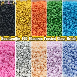 365pcs 2mm Japanese Frosted Macaron Color Glass Beads Matte 10/0 Loose Spacer Seed Beads for Jewelry Making DIY Sewing Supplies