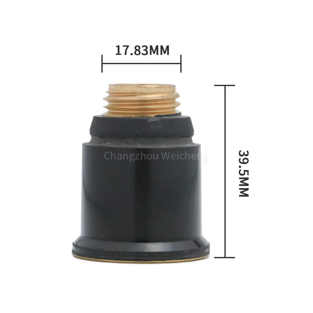 S75 Retaining Cap PC0114 Bahan Tembaga untuk Perlengkapan Obor Pemotong Plasma Trafimet S-75