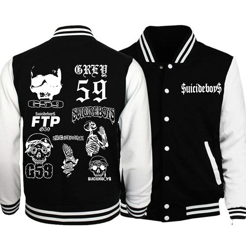 

FTP Suicideboy G59 Hoodie Baseball Uniform Jacket Women Men Baseball Jacket Hoodie