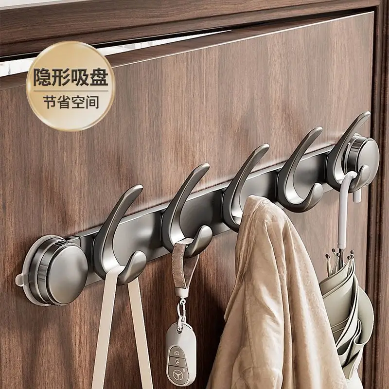 

No punching of suction cup hook behind the door, strong load-bearing vacuum adsorption rack, entry-level storage hanger artifact