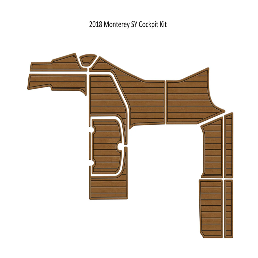 

2018 Monterey SY Cockpit Kit Boat EVA Faux Foam Teak Deck Floor Pad