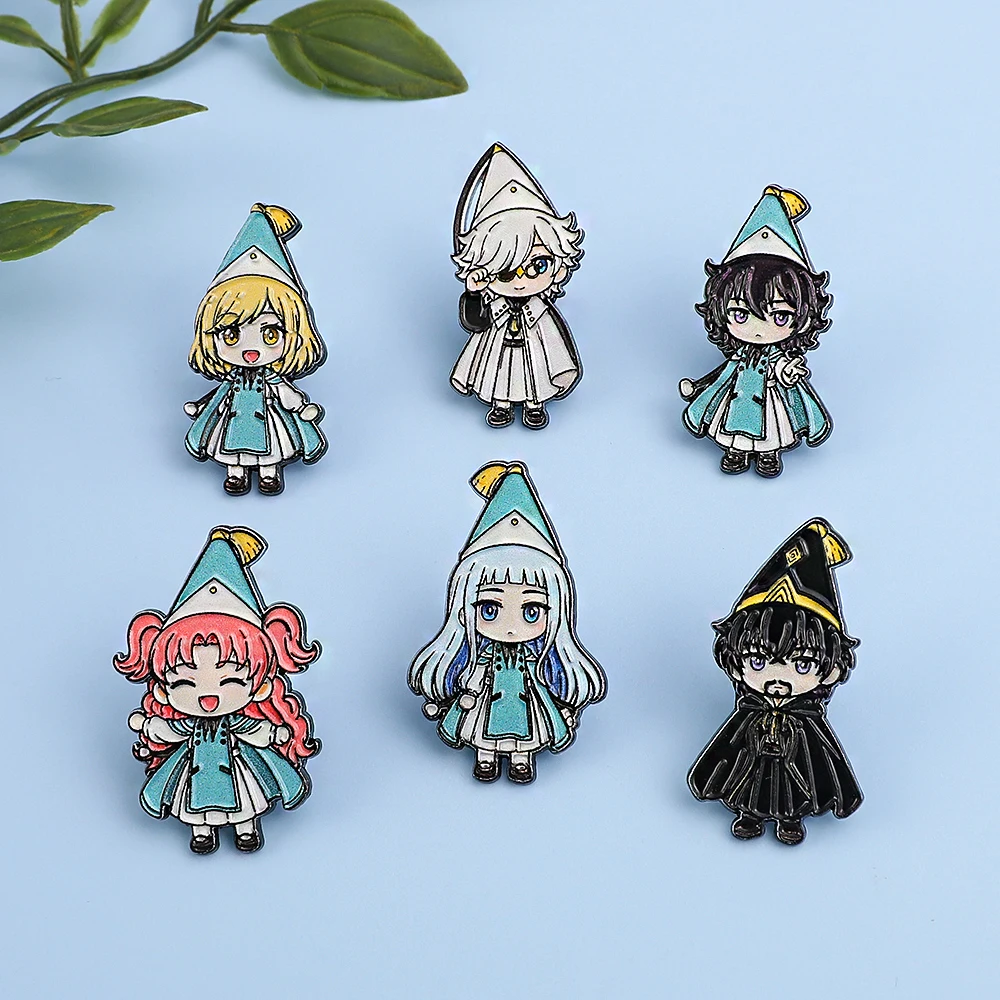 6-teiliges Set mit niedlichen Charakter-Broschen aus Legierung, Anime-Abzeichen für Rucksack, Jacke, Revers, Cartoon-Cosplay-Accessoire, Sammlerstück, Geschenk für Fans