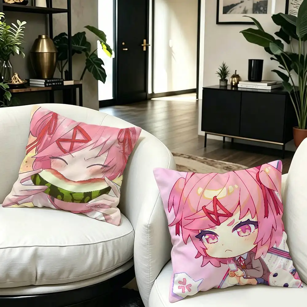 N-Natsuki Gentle-Art Cushion Cover Inches Farmhouse Decor Home Throw Pillow Covers for Couch Decorations