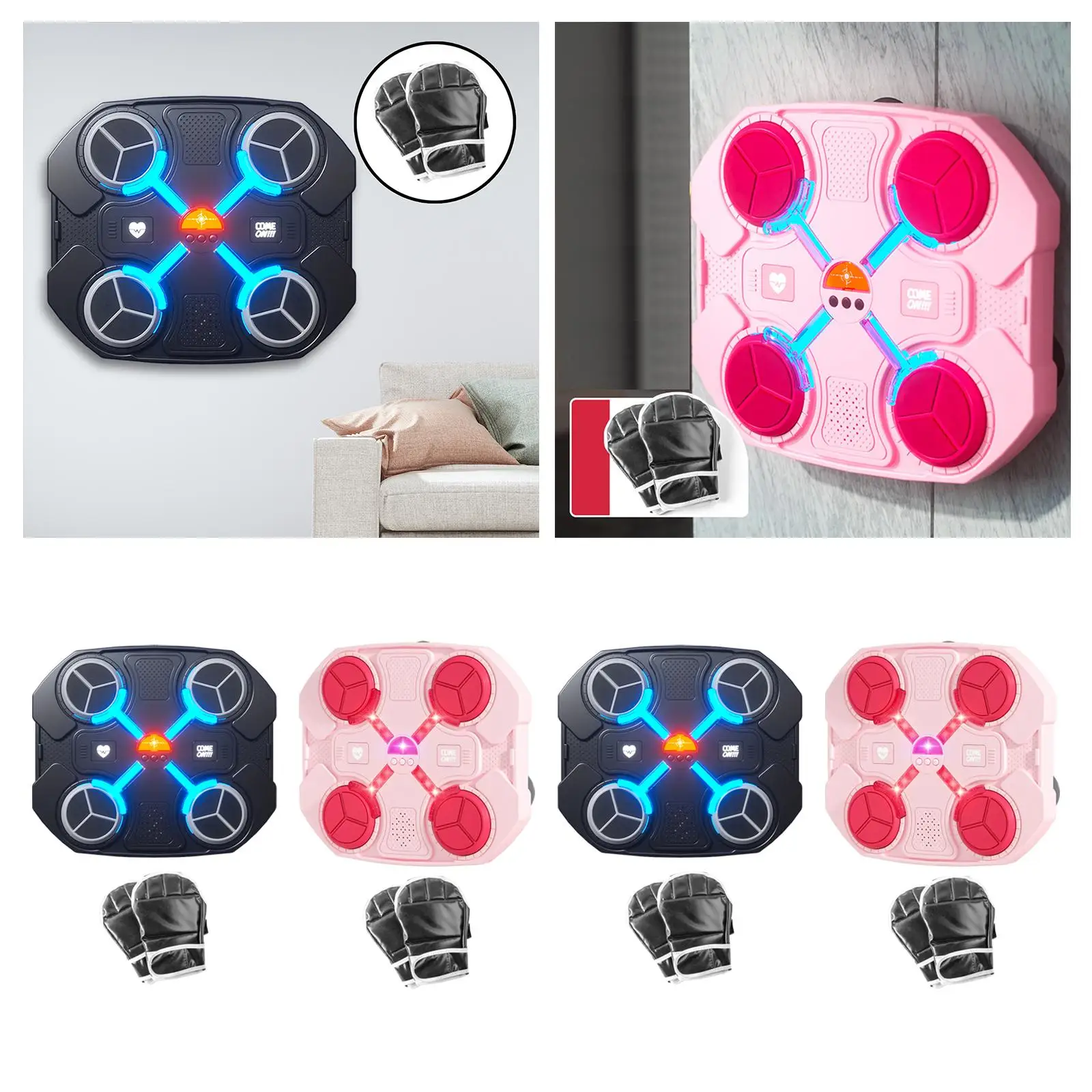 Music Boxing Machine Boxing Trainer Home Electronic Boxing Wall Target Punching