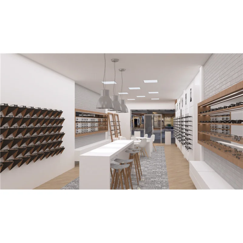 Picture 7: custom.Retail Customized Best Sunglasses Optical Store Design Display Furniture Decoration Optical Shop Design Ideas