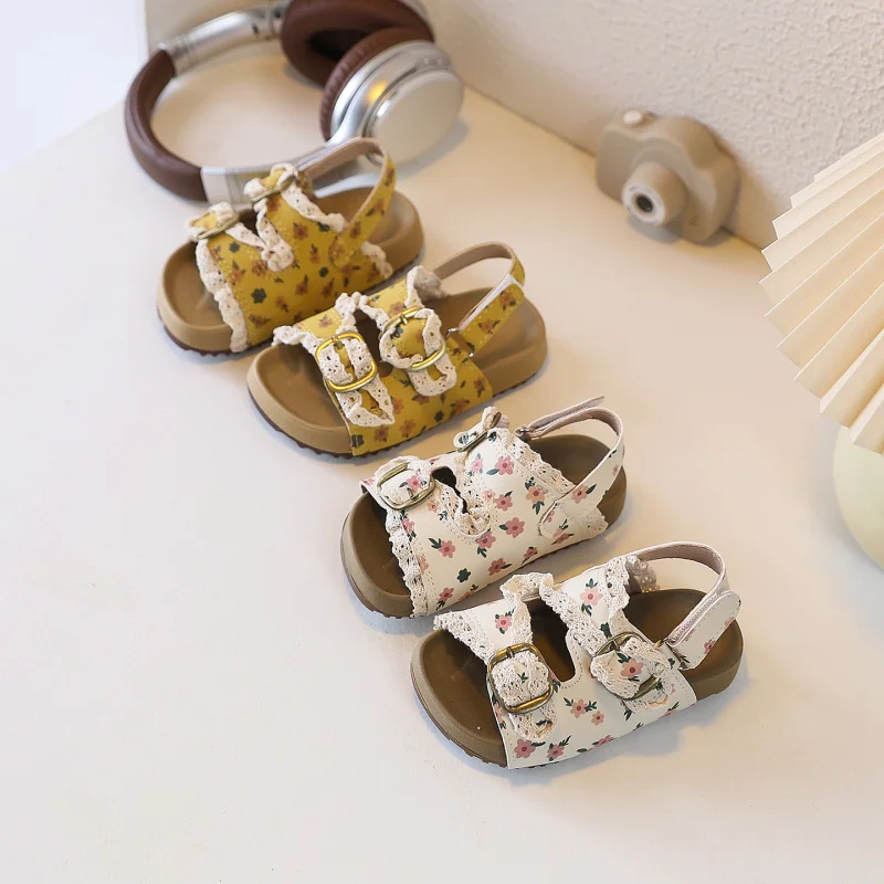 

Girls Beach Shoes Summer New Style Fashionable Princess Sandals Children Sweet Casual Shoes For Kids Girl