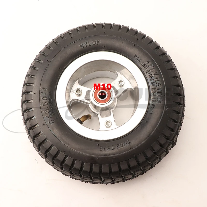 High Quality 9 Inch Wheel 9x3.50-4 Tires Tyre Inner Tube And Rim Combo For Gas Scooter Skateboard Pocket Bike Electric Tricycle