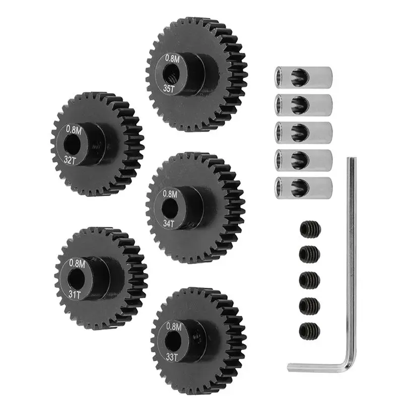 B78B-0.8M Motor Gear Set For 1/10 RC Rigs Crawler Axial Capra F9 SCX10 III AR45P Axle Upgrade Parts  31T+32T+33T+34T+35T