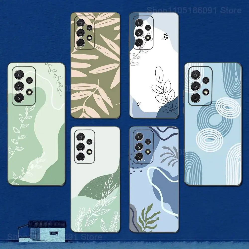 

Botanical Painted Art Case For Samsung S21,S9,S22,S25,S20,S10,Plus,Ultra,S24,S23,FE,Lite,Soft Silicone Black