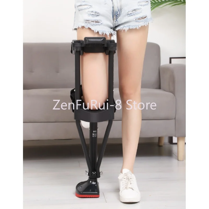 New Telescopic Assisted Walking Crutch Medical Walking Crutches For Adults Hands Free Knee Crutch Anti Skid Single Leg