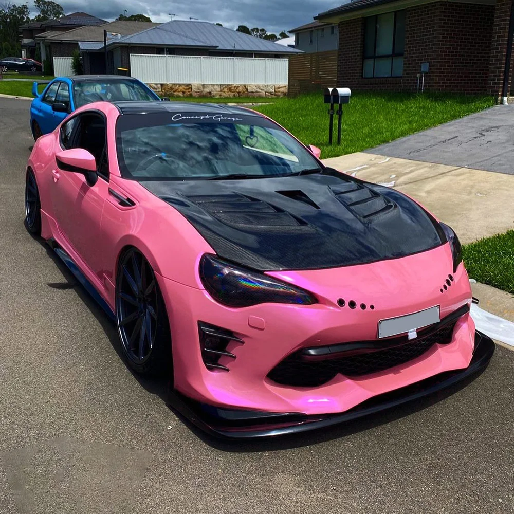 

DELUTION PINK PURPLE Premium Glossy Chameleon Wrap Vinyl Sticker with Bubble Free Air Release DIY Wrapping Film 5ft x 59ft Roll