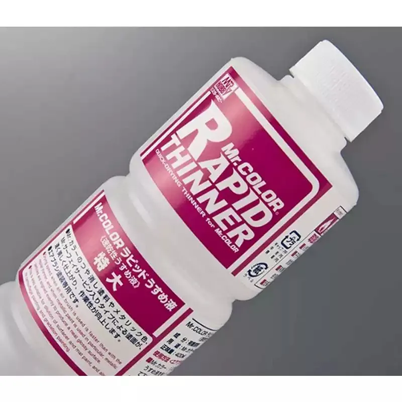 GSI Mr.Hobby T117 Mr.Color Rapid Thinner 400 مل لمسة نهائية سطحية سريعة الجفاف لنموذج البلاستيك طلاء غير لامع رش أرق #2