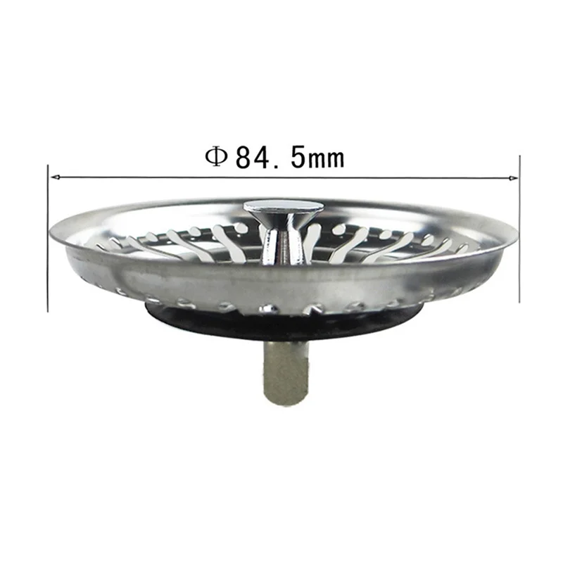 ABGR-аксессуары для кухонной мойки, сито для умывальника для овощей, 84 мм, сливной герметик, зонтик, фильтр для раковины