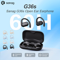 Sanag G36S Open Ear OWS Wireless Earphone 360° Stereo Sound Headphone 60Hours Playtime Bluetooth 5.4 TWS Headset