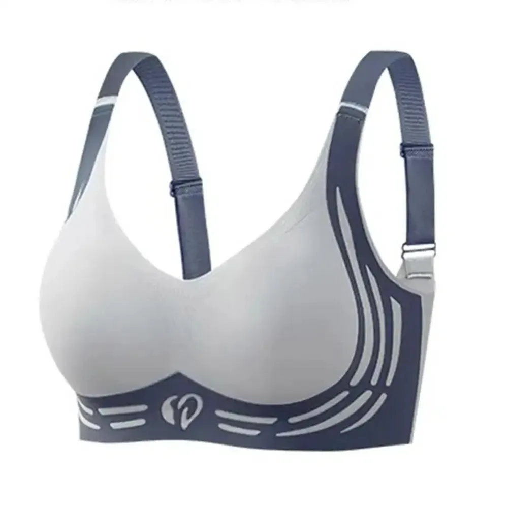 

Soft Seamless Wireless Deep V Bra Shockproof Close-fitting Brassiere for Women Beautiful Back Big Cup Push Up Underwear Running