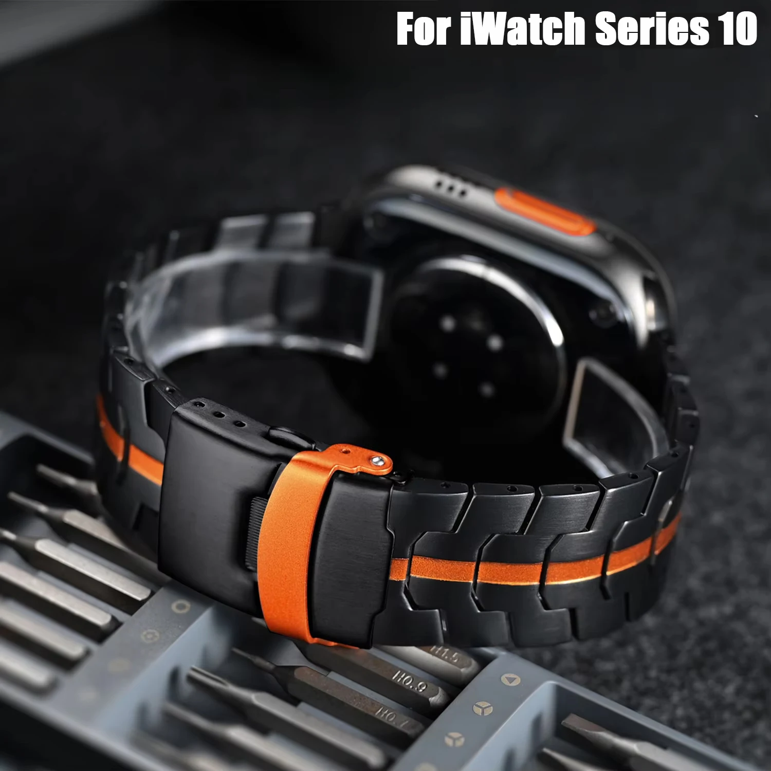Luxury Stainless Steel Strap For Apple Watch Band 46mm Ultra 3 49mm 42 45mm Band Metal Bracelet For IWatch Series 11 10 9 8 SE 3