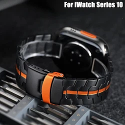 Luxury Stainless Steel Strap For Apple Watch Band 46mm Ultra 3 49mm 42 45mm Band Metal Bracelet For IWatch Series 11 10 9 8 SE 3