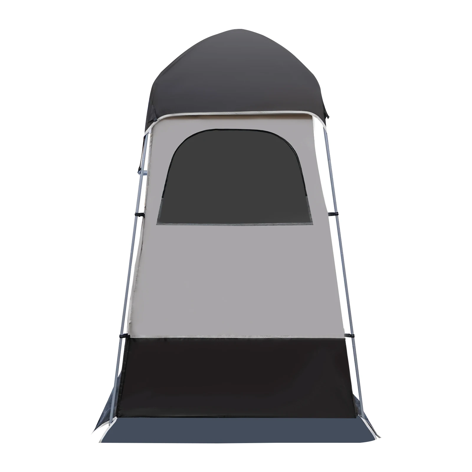 Abrigo de privacidade para acampamento ao ar livre (café) - aço à prova de ferrugem de 16 mm, malha anti-mosquito, contém bolsa de água de 4,09 libras, fundo/parte superior removível