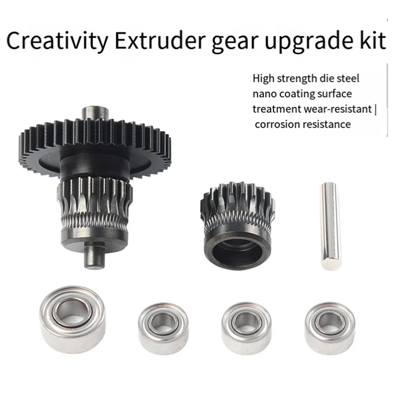 A42z-para creality sprite extrusora engrenagem nano-revestimento e molde pom engrenagens de aço eixo integrado projetado acessórios de impressora 3d