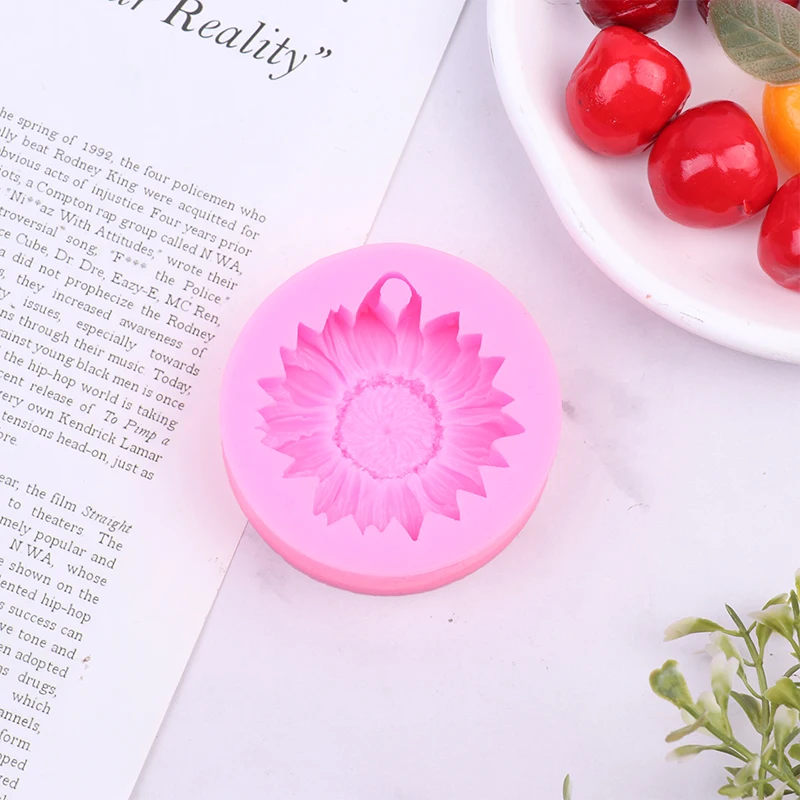 1Pc 3D Sunflower Silicone Mold Soap Gypsum Aromatherapy DIY Baking Tools Plaster Home Decor Clay Resin Art Crafts