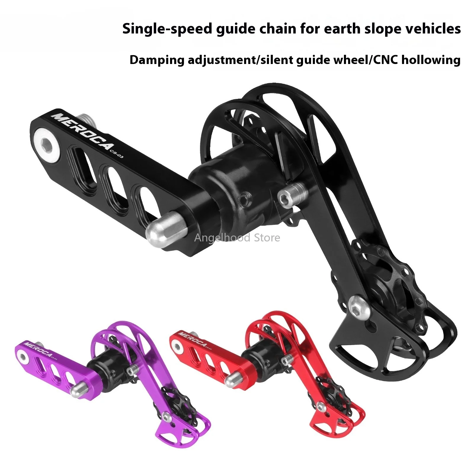 

Bike Chain Stabilizer MTB Bike Chain Tensioner Dirt Jump Single Speed Chain Guide CNC Guide Folding Stabilizer Parts